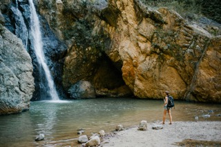 hiking with waterfalls
